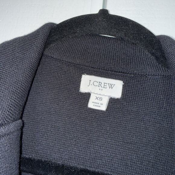 J. Crew Women’s Button Front Sweater Blazer Black Size XS - Picture 4 of 5